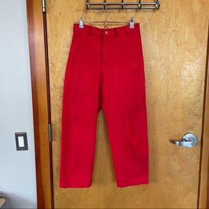 Red Big Bug Press work pants